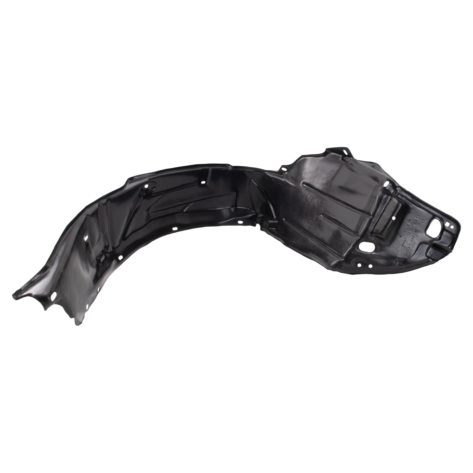 Trq Front Inner Fender Liner Set Compatible With 2004-2005 Honda Civic Ho1248121 Ho1249121