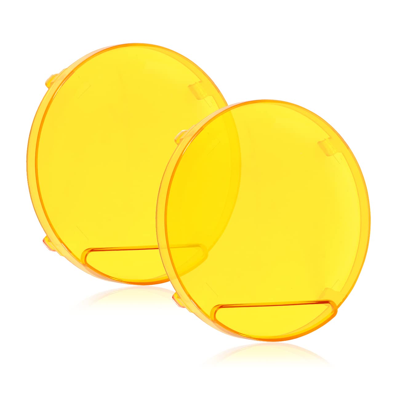 Auxbeam 7 Inch Amber Light Covers, Round Offroad Lens Covers, Amber Fog Filter, Yellow Tint Color Lens, 7 Diameter Lens Cap, Sna
