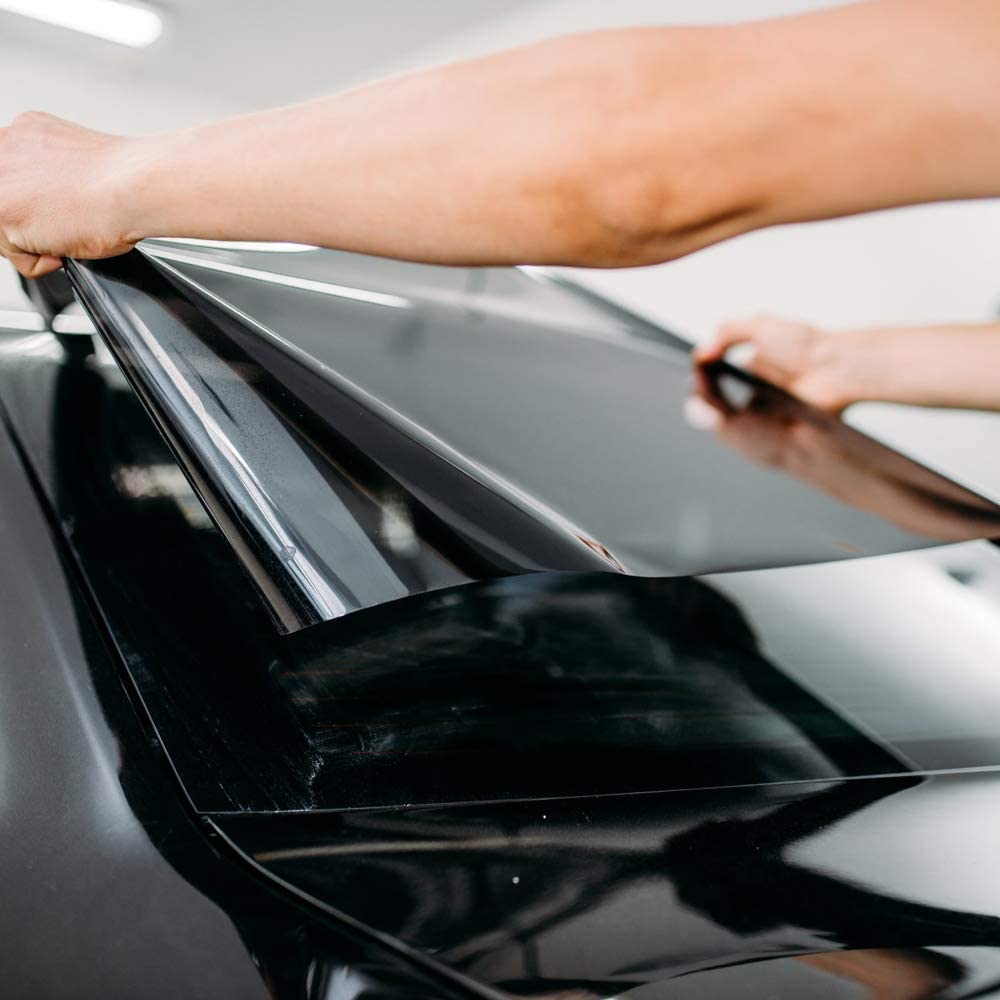 mg mega oto market Car Window Tint Film 35% VLT Black 20'' x 20 Ft Roll - UV Block, Scratch Resistant, Universal Fit
