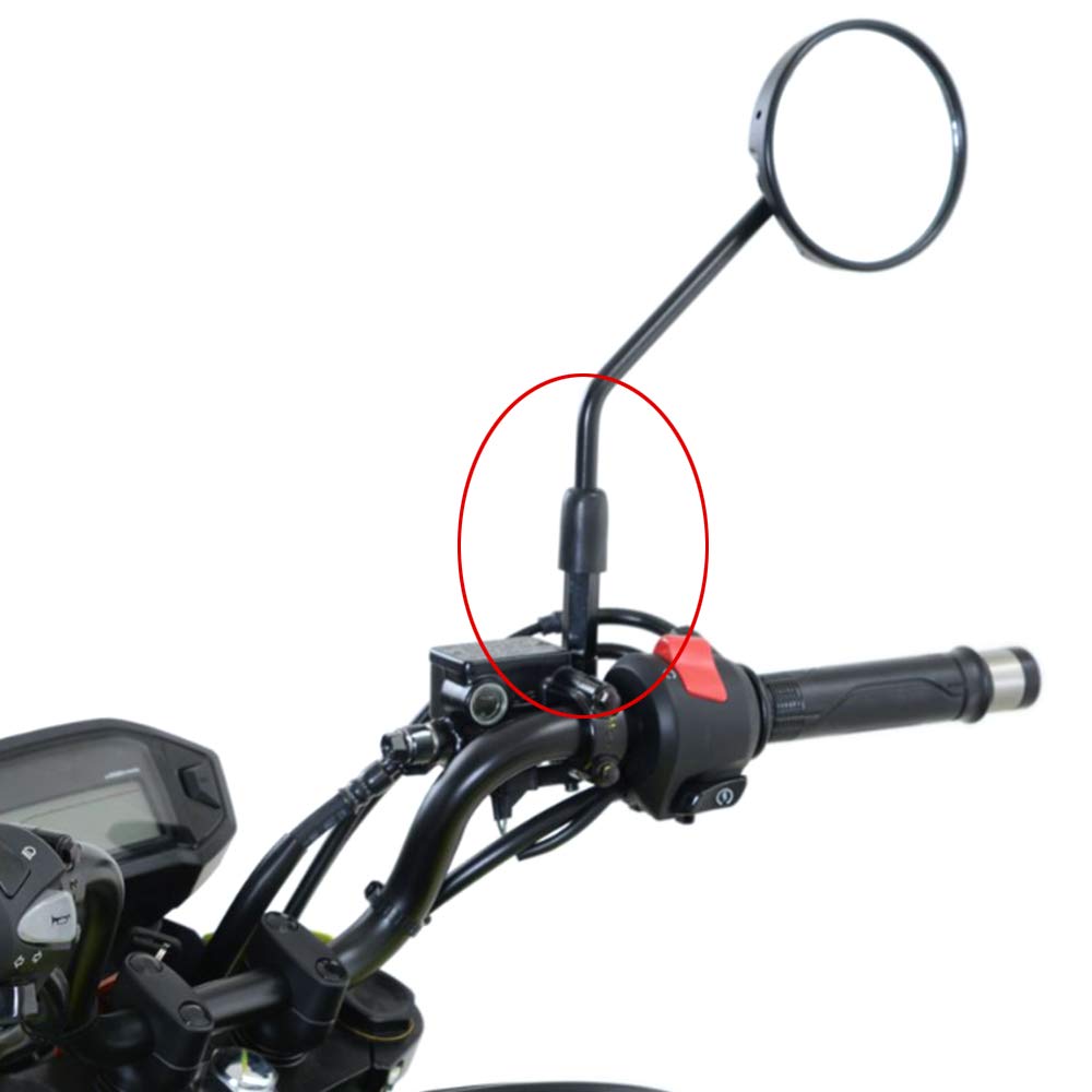 Xitomer 4 Pcs 40Mm Mirror Risers M10 X 1.25 Motorcycle Rear View Mirror Extenders, Fit For Grom Msx125/ Z800 / Dl650 / Mt-07 Fz-07 / Tracer 900 Gt 18-20 / Xsr700, Aluminum Cnc