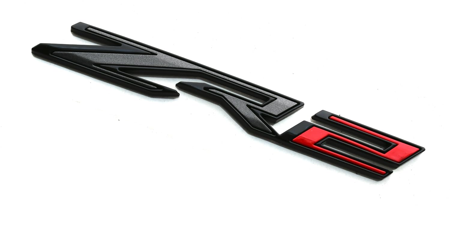 1pc Rear Tailgate ZR2 Emblem Sticker 3D Badge Replacement for 2019+ Colorado (Red)