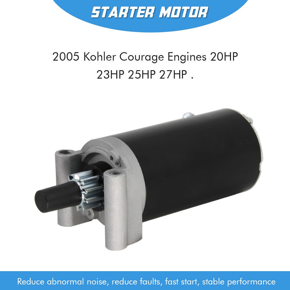 Starter Motor Replacement Compatible with Kohler Courage Engines 20HP 23HP 25HP 27HP Cub Cadet 1045 1046 SLT1550 SLT1554 1050 Re