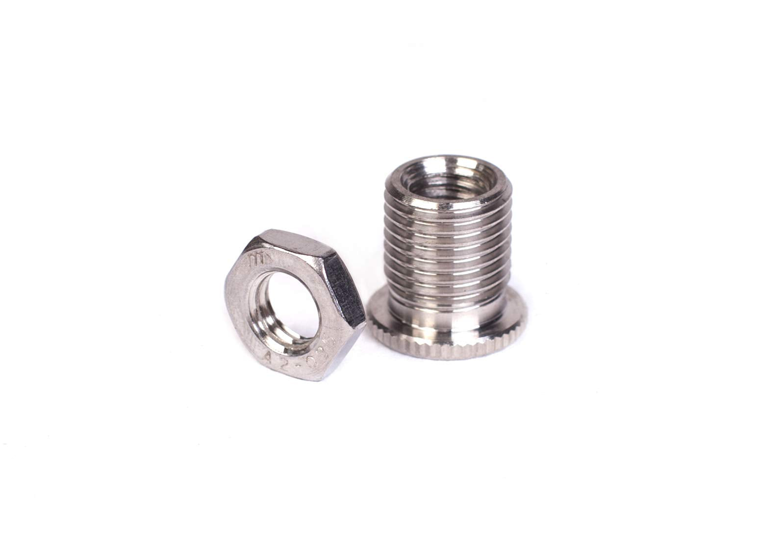 Kei Project Metric Thread Stainless Steel Shift Knob Shifter Manual Stick Adapter Kit (12X1.25 To 8X1.25)