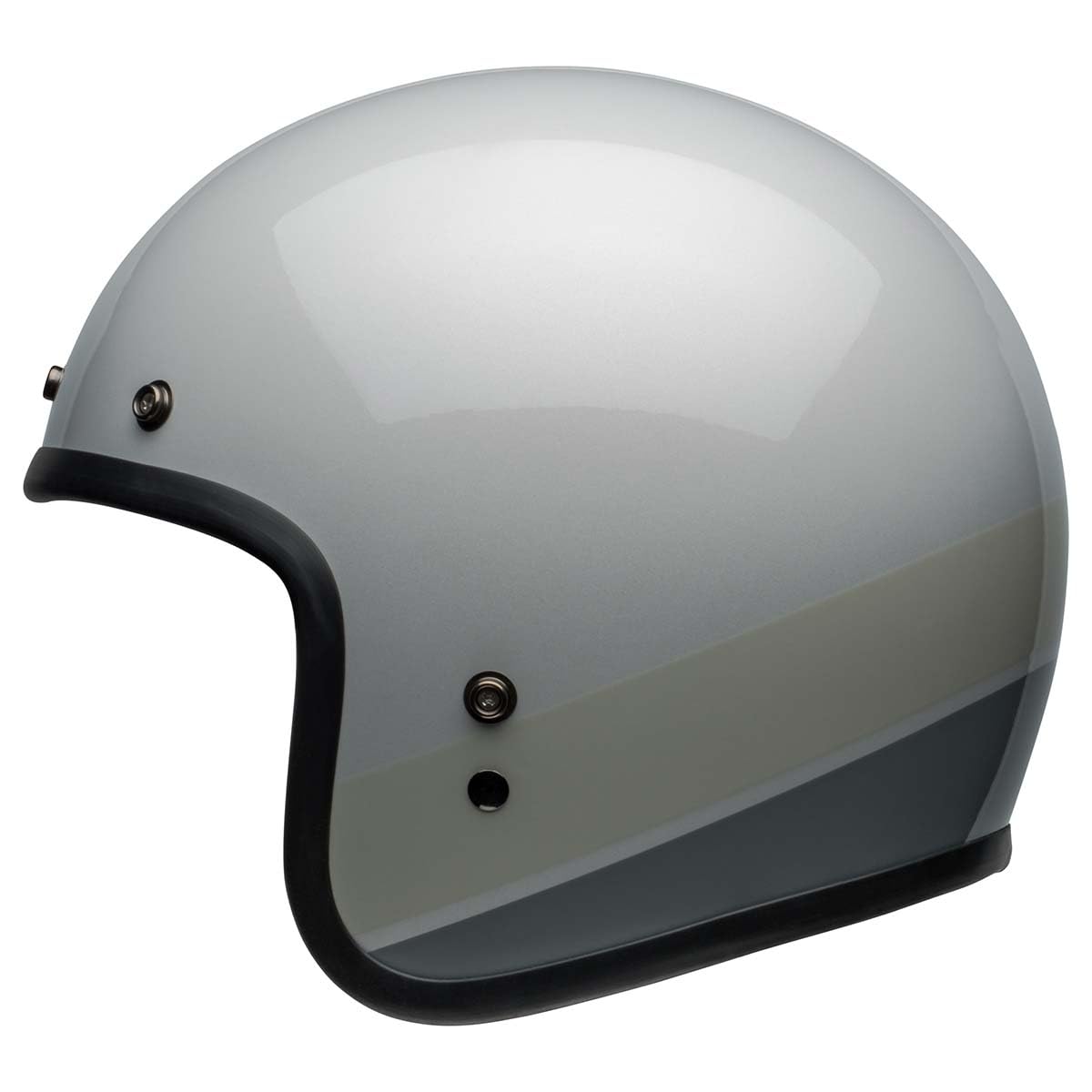Bell Custom 500 Open-Face Motorcycle Helmet (Apex Gloss Silver Flake - Small)