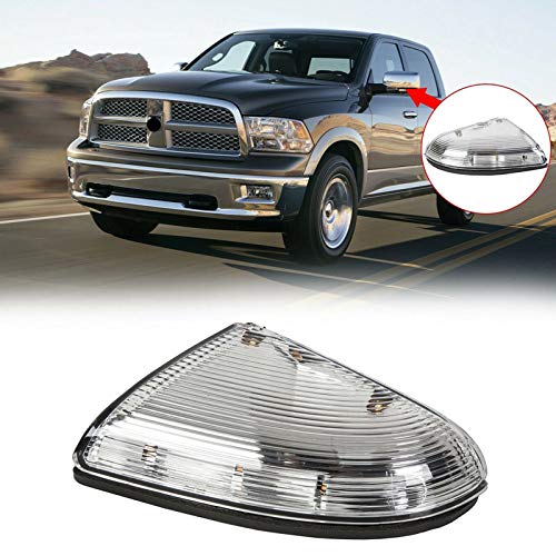 Jinfili Front Right Rearview Mirror Led Turn Signal Lights Assembly Passenger Side Marker Puddle Lamp Compatible With 2010-2018