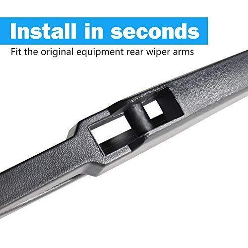 Rear Wiper Blade,Aslam 16A Rear Windshield Wiper Blades Type-E For Original Equipment Replacement,Exact Fit(Pack Of 2)