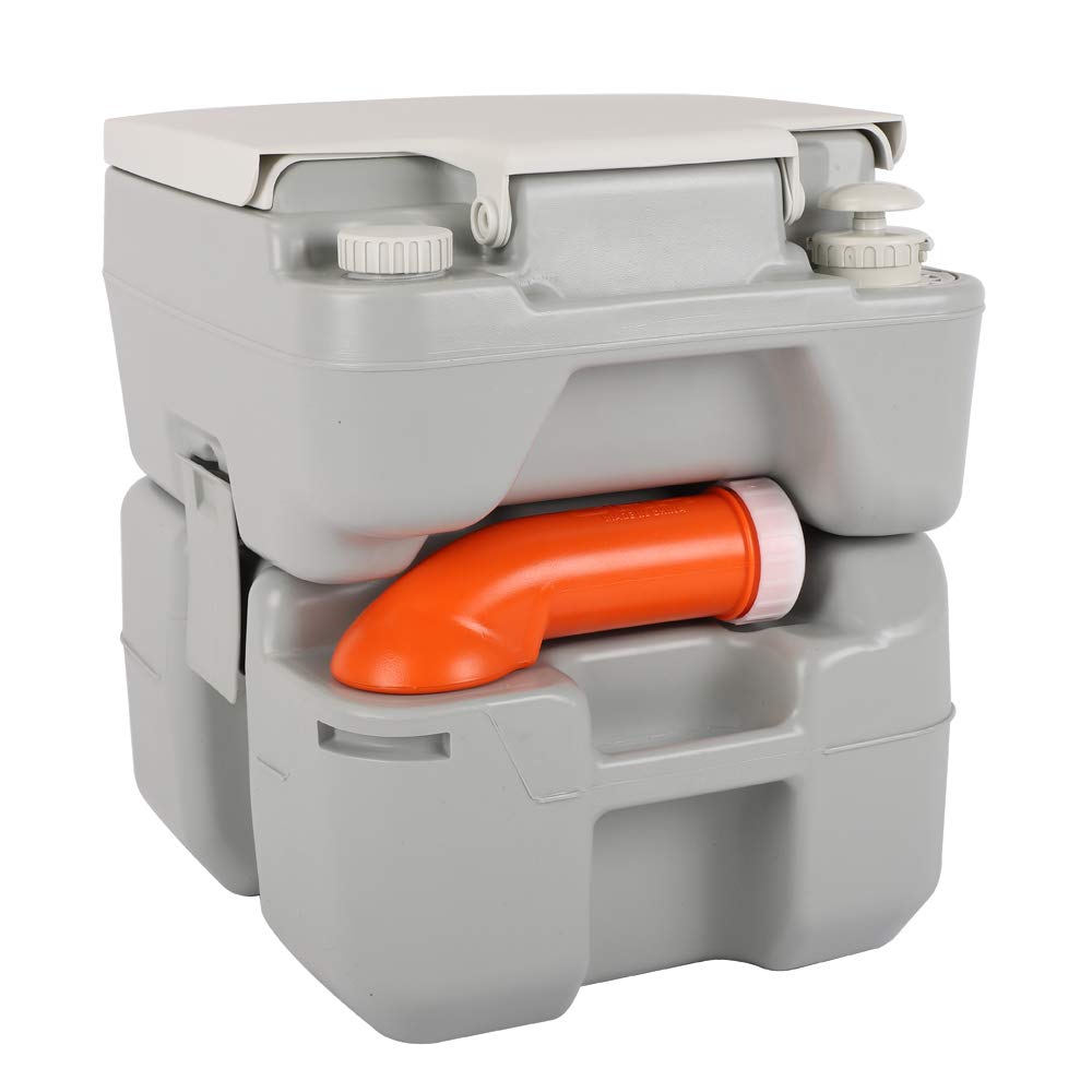 Vingli Portable 5.3 Gallon Camping Toilet W/Carrying Bag,Large Capacity Tank For Camping,Boat/Truck