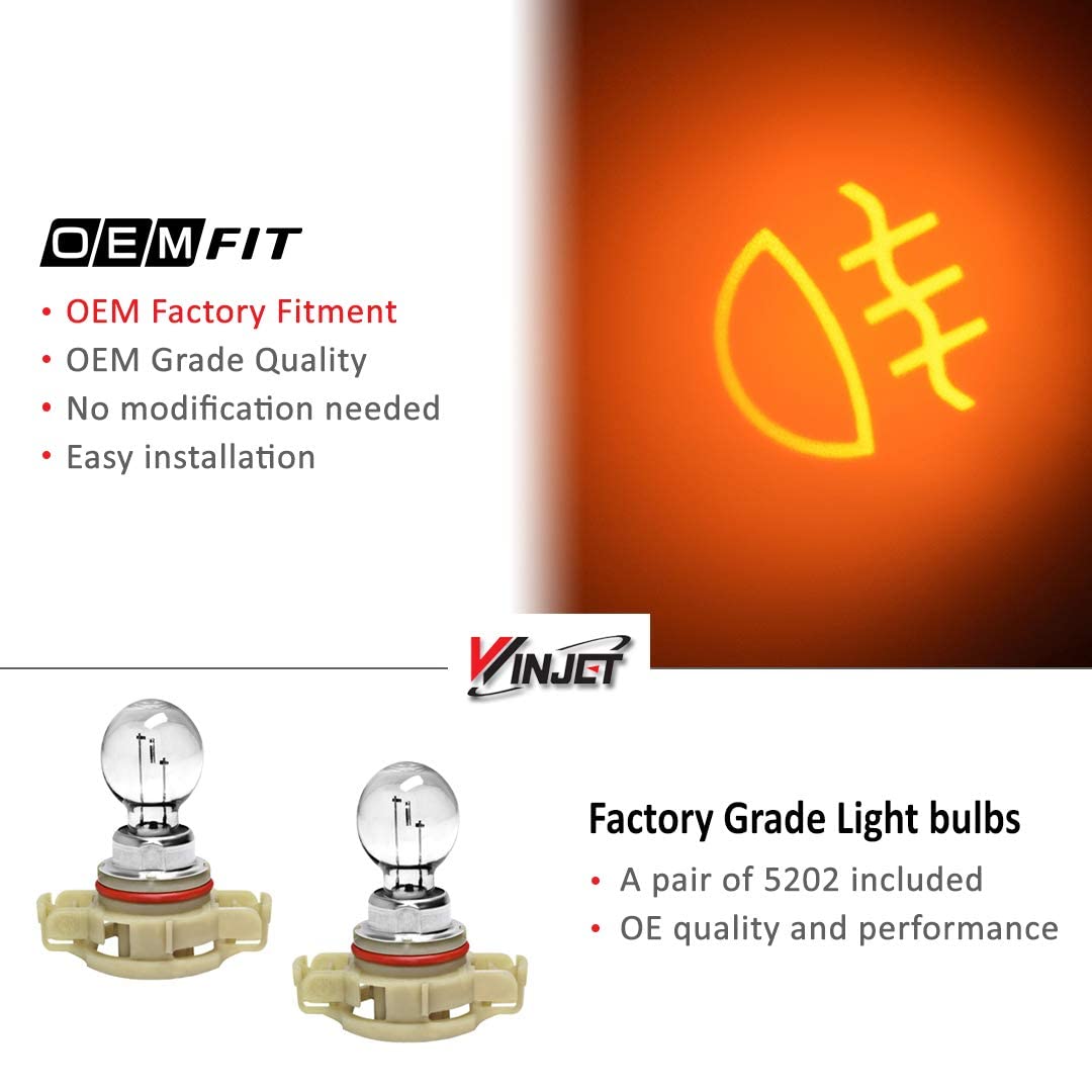 Winjet Wj30-0385-09 Oem Series For [2010-2013 Chevrolet Camaro] Driving Fog Lights + Switch + Wiring Kit