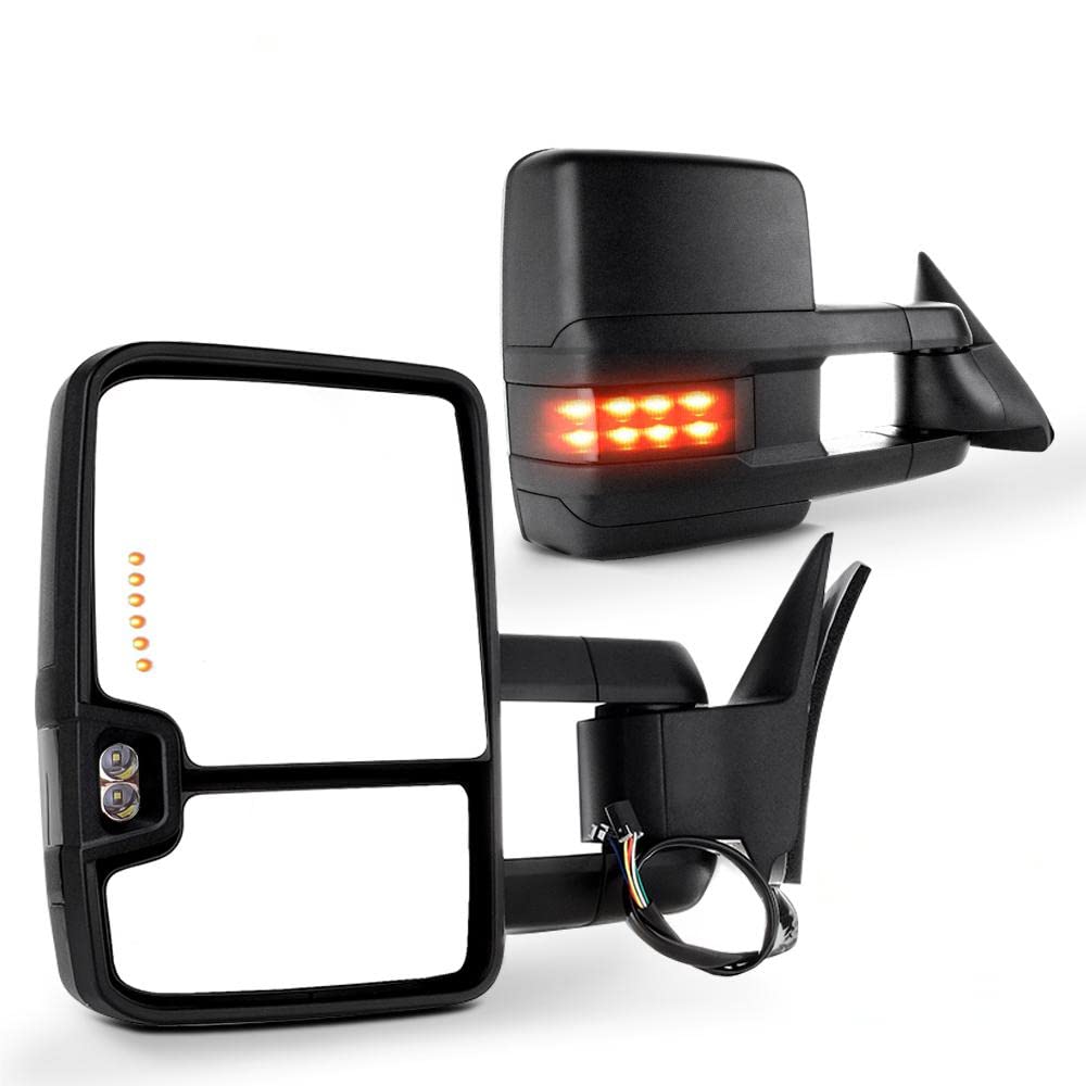 SCITOO Towing Mirrors fit 1988-1998 for Chevy for GMC C/K 1500 2500 3500 1992-1999 for Chevy for GMC C/K 1500 2500 for Suburban 