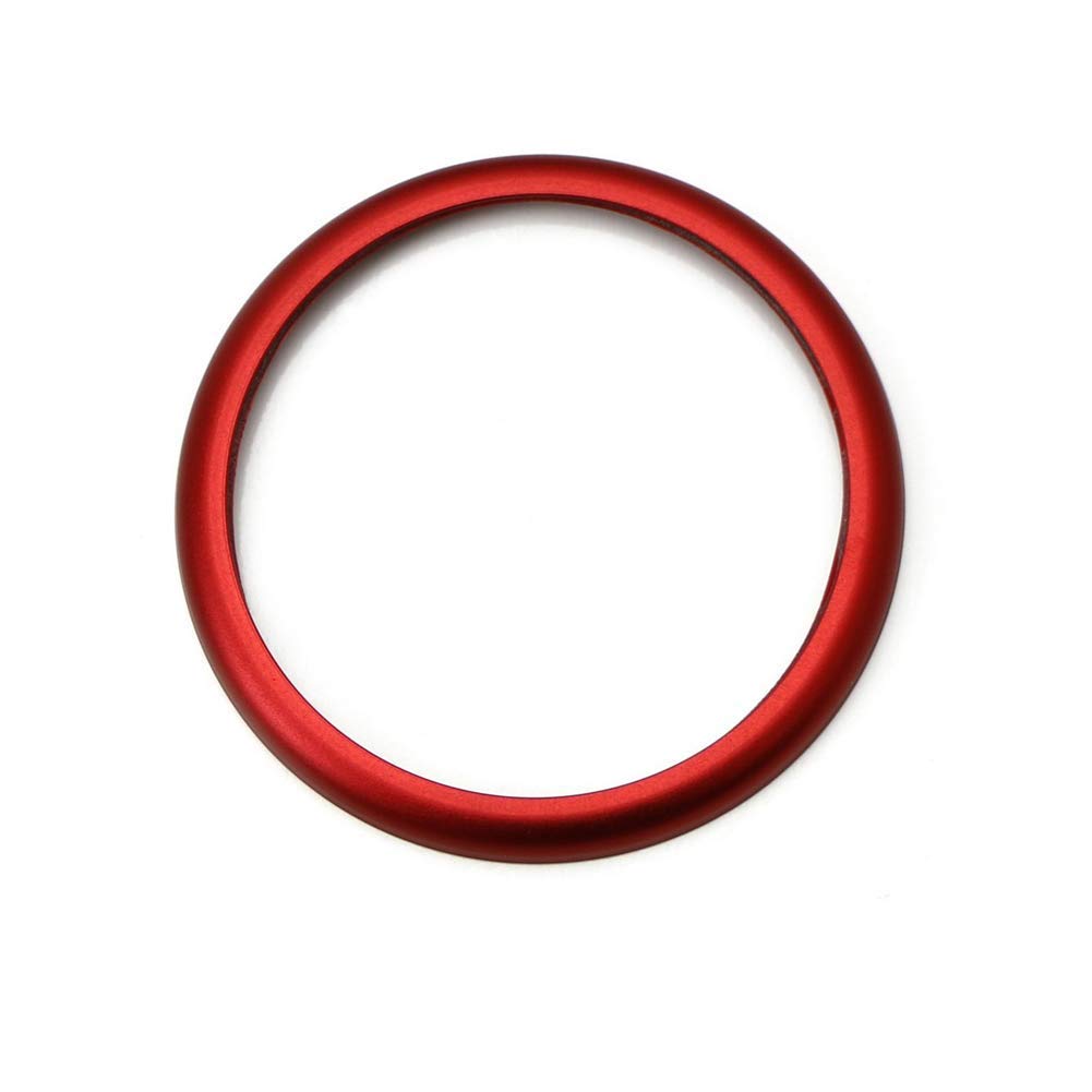 DEMILLO 1pc Aluminum Ring for BMW 1 2 3 4 5 6 7 Series X3 X4 X5 X6 Center Console iDrive Multimedia Controller Knob (red)