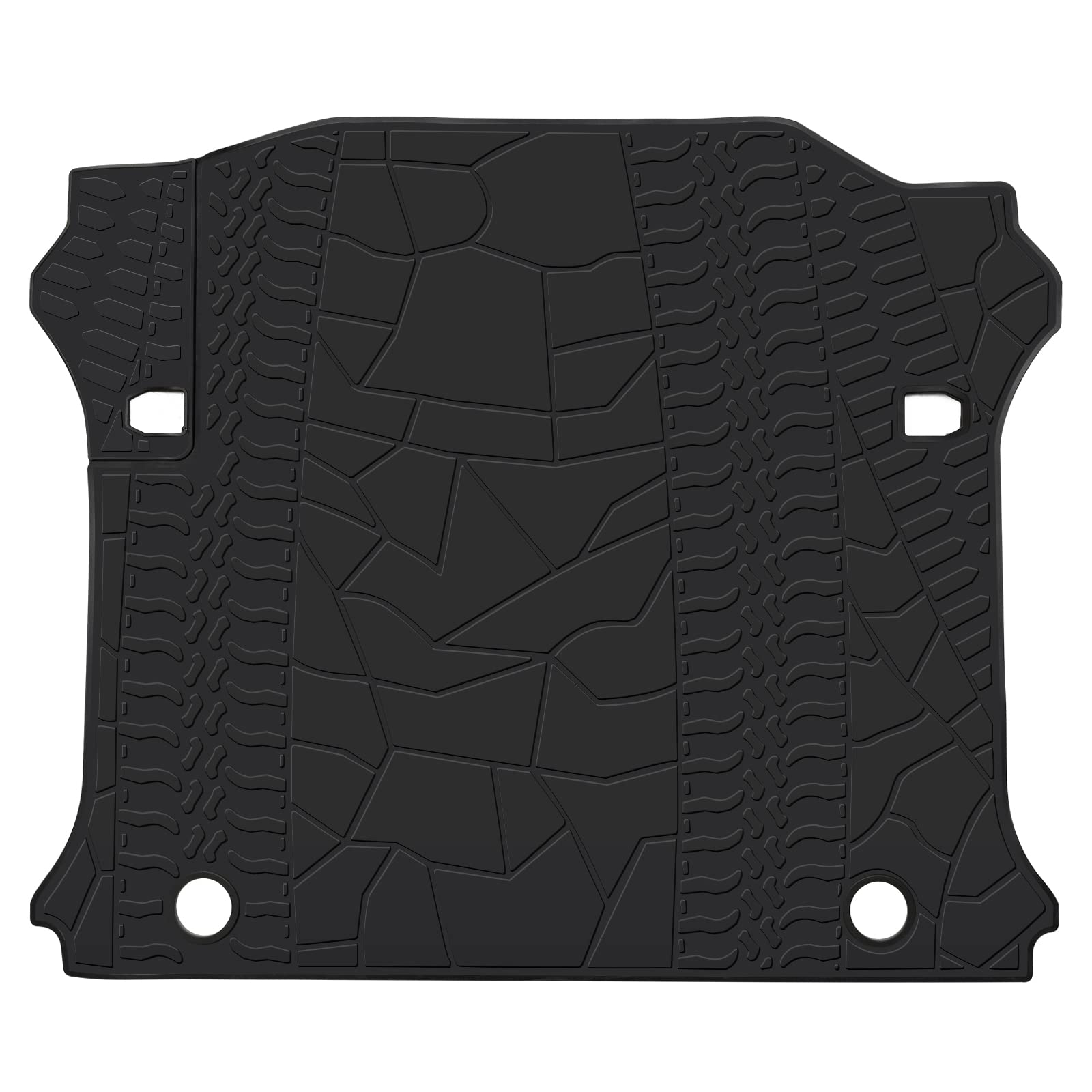 San Auto Cargo Liners Custom Fit For Jeep Wrangler Jk Unlimited Jku 4 Door Sahara Rubicon 2011 2012 2013 2014 2015 2016 2017 2018 Trunk Mats Full Black Rubber Without Subwoofer Heavy Duty Odorless