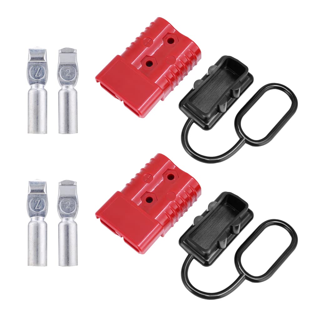 MUYI 2-4 Gauge 175A Battery Cable Quick Connect/Disconnect Wire Harness Plug Connector for Recovery Winch Auto Car Trailer(2pcs 