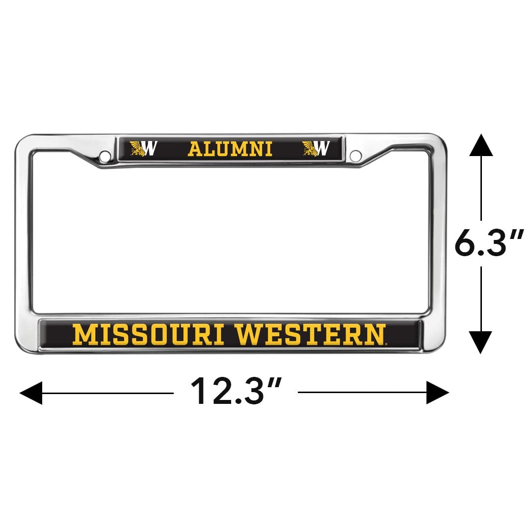 Missouri Western Sate Alumni Logo Full Size Standard License Plate Metal Frame