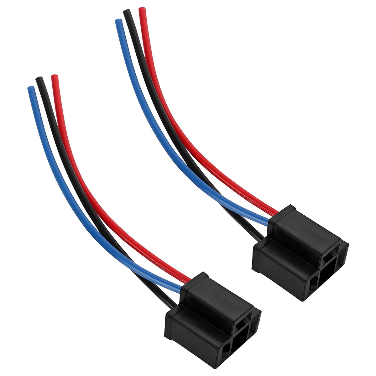 Bittwee Headlight Wire Socket Connector, 2 Pcs H4 Male/Female Power Plug, 3 Wire Way Automotive Waterproof Electrical Connectors