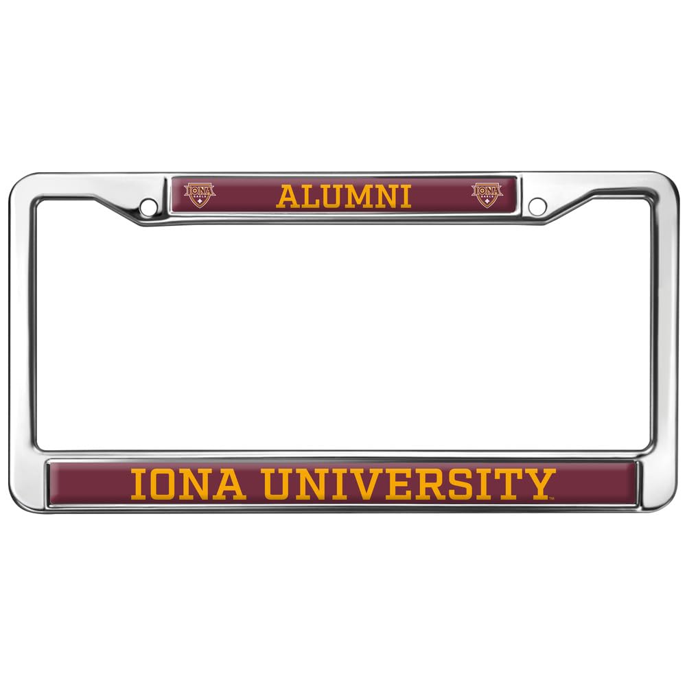 Iona College Alumni Full Size Standard License Plate Metal Frame