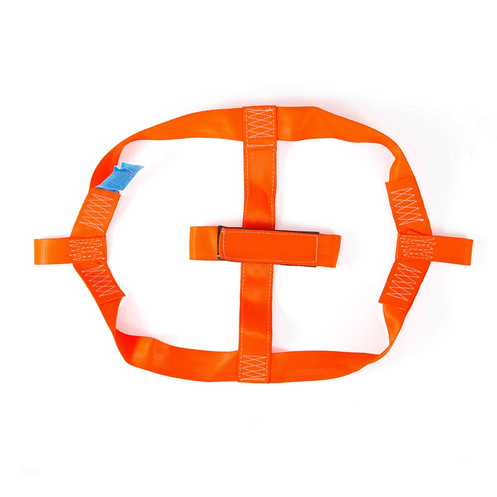 Moto4U Universal Motorcycle Rear Wheel Tie Down Strap In Orange