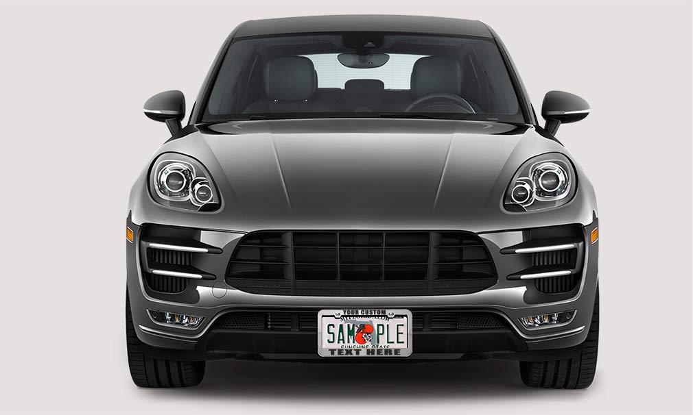 Custom License Plate Frame Custom Personalized Text Funny Metal Cute Car Accessories License Plate Holder Black 2 Holes 1 Frame