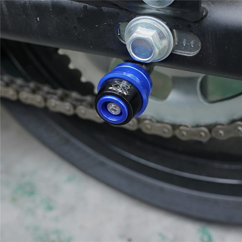 Motorcycle Swing Arm Spools Sliders, Cnc Swing Arm Stand Screw, Swingarm Stand Paddock Compatible For Suzuki Gsxr1000 Gsxr1300 Gsxr600 Gsxr750 Gsxr 125 Gsxr 150 (Black)