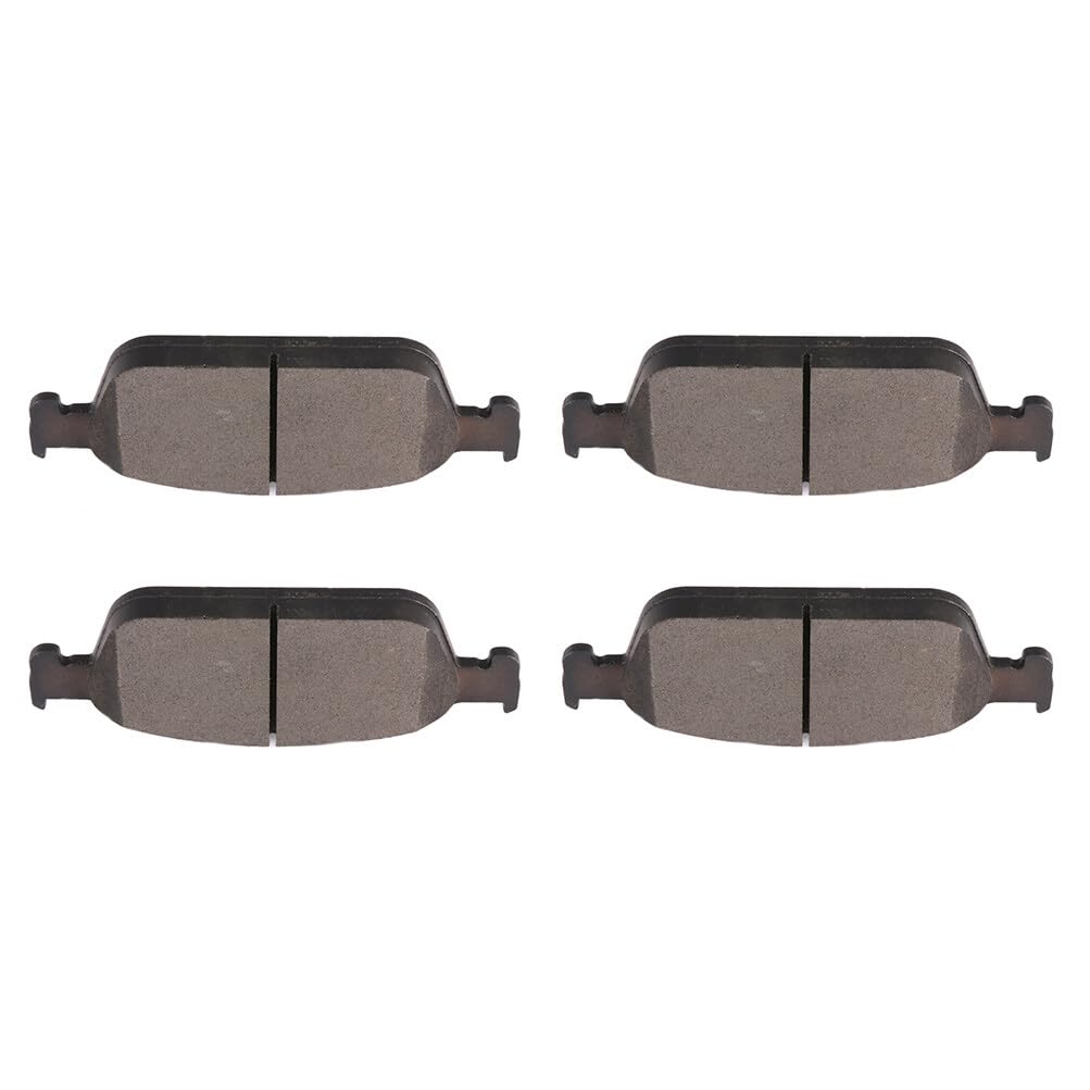 Automuto 4Pcs Front Semi-Metallic Disc Brake Pads Set D1668 For Ford Escape 2013-2019, Focus 2013-2018, Transit Connect 2014-201