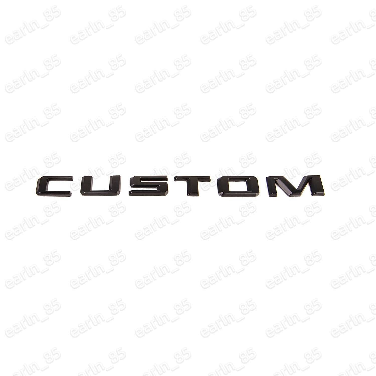 1Pc 2019-2023 Silverado 1500 Tailgate Custom Letter Logo Emblem 3D Badge Nameplate Replacement for Silverado (Matte Black)