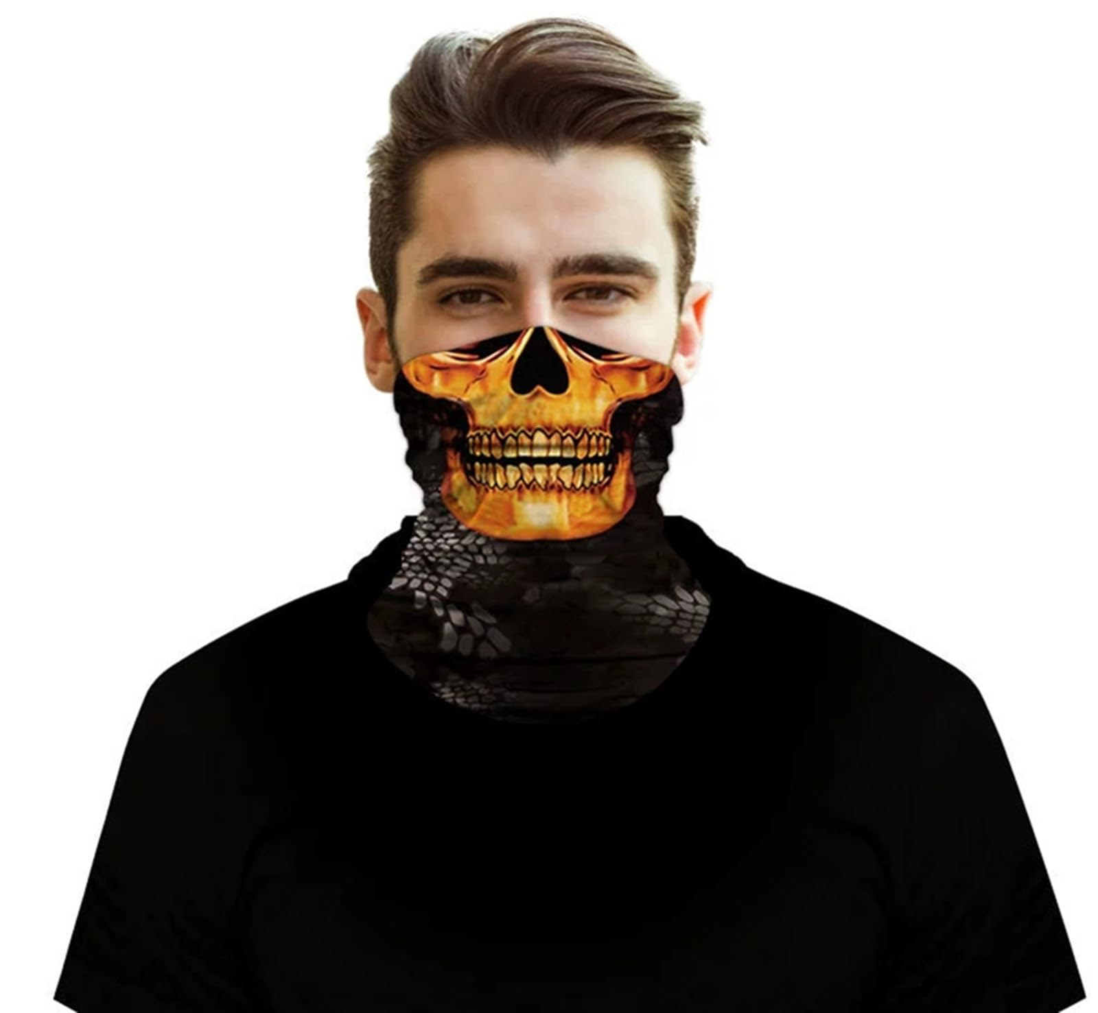 WYSUMMER Scarves Bandanas Skull Face Tube Headband, Gaiter Head Wrap Balaclava Magic Scarf Motorcycle Multi Function Headwear (f