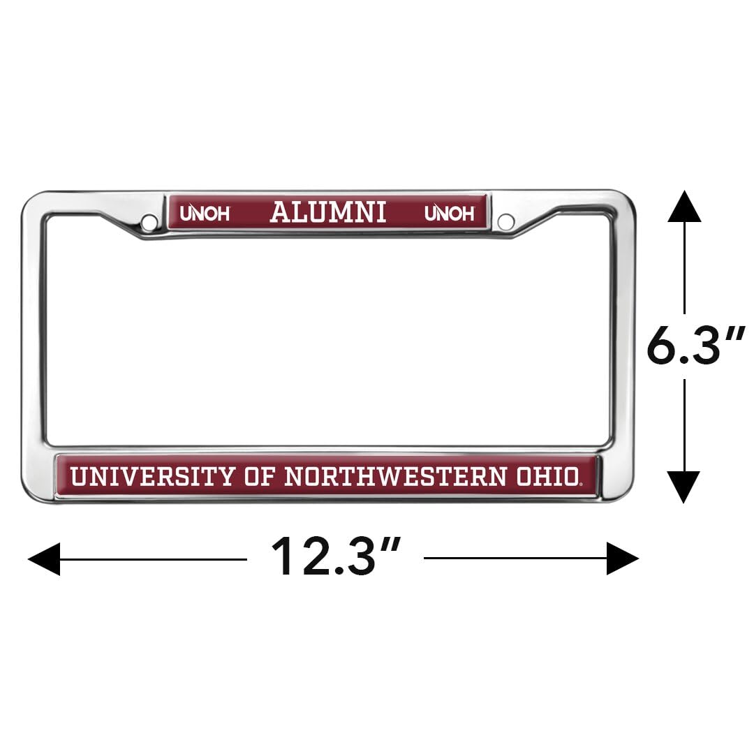 University of Northwestern Ohio Alumni Full Size Standard License Plate Metal Frame