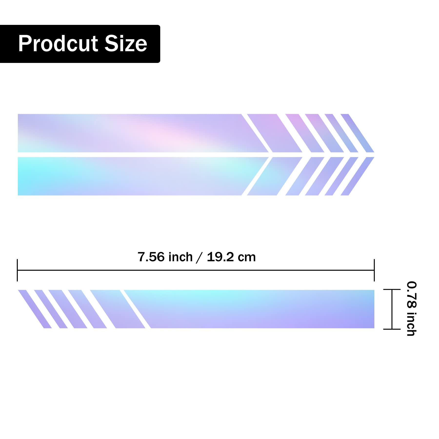 SINGARO Car Rear View Mirror Stickers Decor Car Body Sticker Vinyl 4pcs (Colorful)