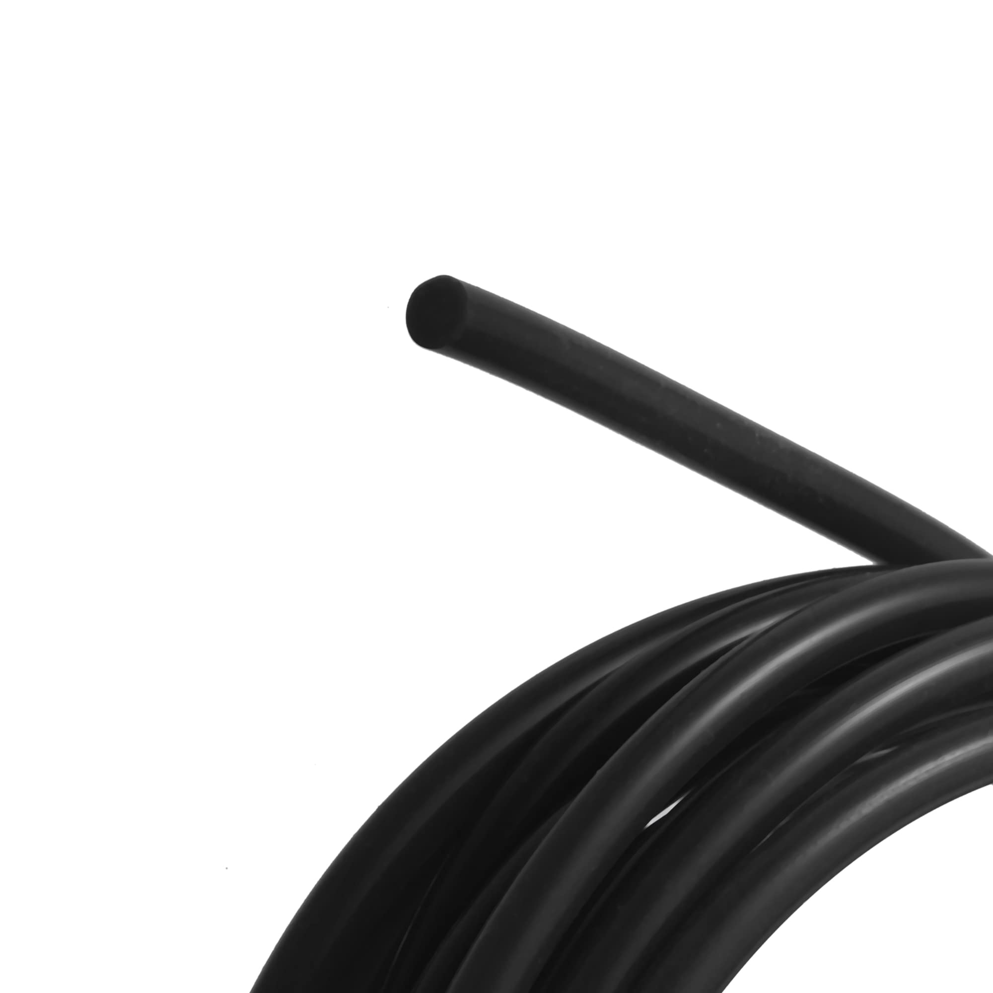 X Autohaux 4.5 Meter 14.76Ft Black Silicone Air Hose Pipe Tubing 7Mm Od 3Mm Id For Car