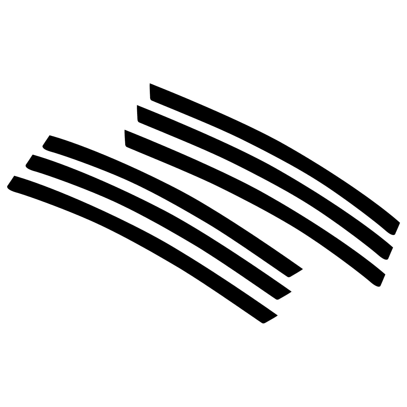 Xotic Tech Compatible with Chevy Camaro L&R Side Vent Insert Black Stripe Decal Inlay Sticker 2010-2021