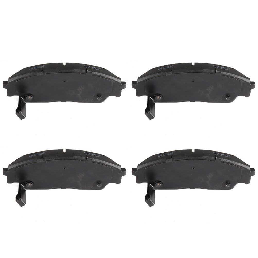 Automuto 4Pcs Front Semi-Metallic Disc Brake Pads Set D373 For Honda Civic 1988-1991,For Honda Crx 1990-1991,For Honda Prelude 1