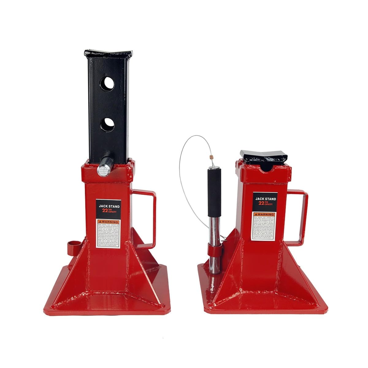 Stark USA 22-Ton Capacity Jack Stands Pin Style Lock for Supporting Trucks Trailers Car, Automotive Jack Support, Adjustable Hei