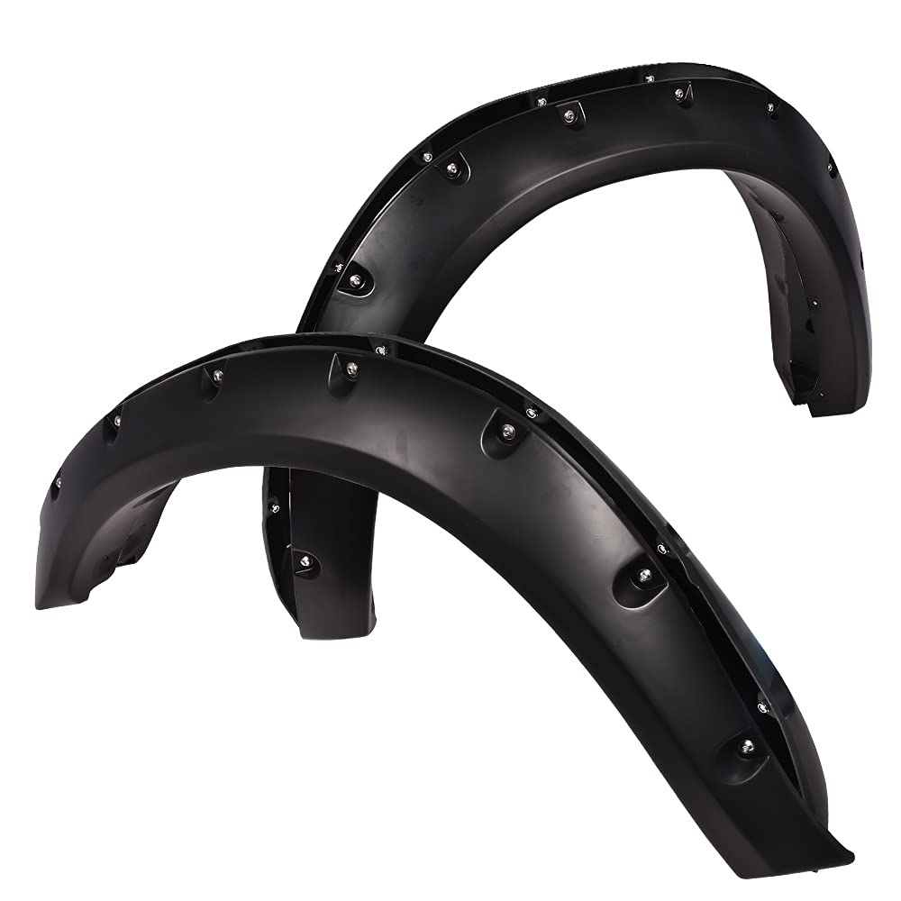 G-PLUS Fender Flares, Compatible With Dodge Ram 2500 Ram 3500 2010-2017(Do Not Fit Dually and Chassis Cab Models), Smooth Black 