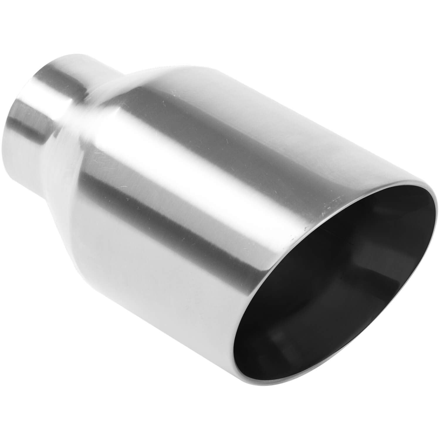 MagnaFlow 4in. Round Polished Exhaust Tip, Stainless Steel