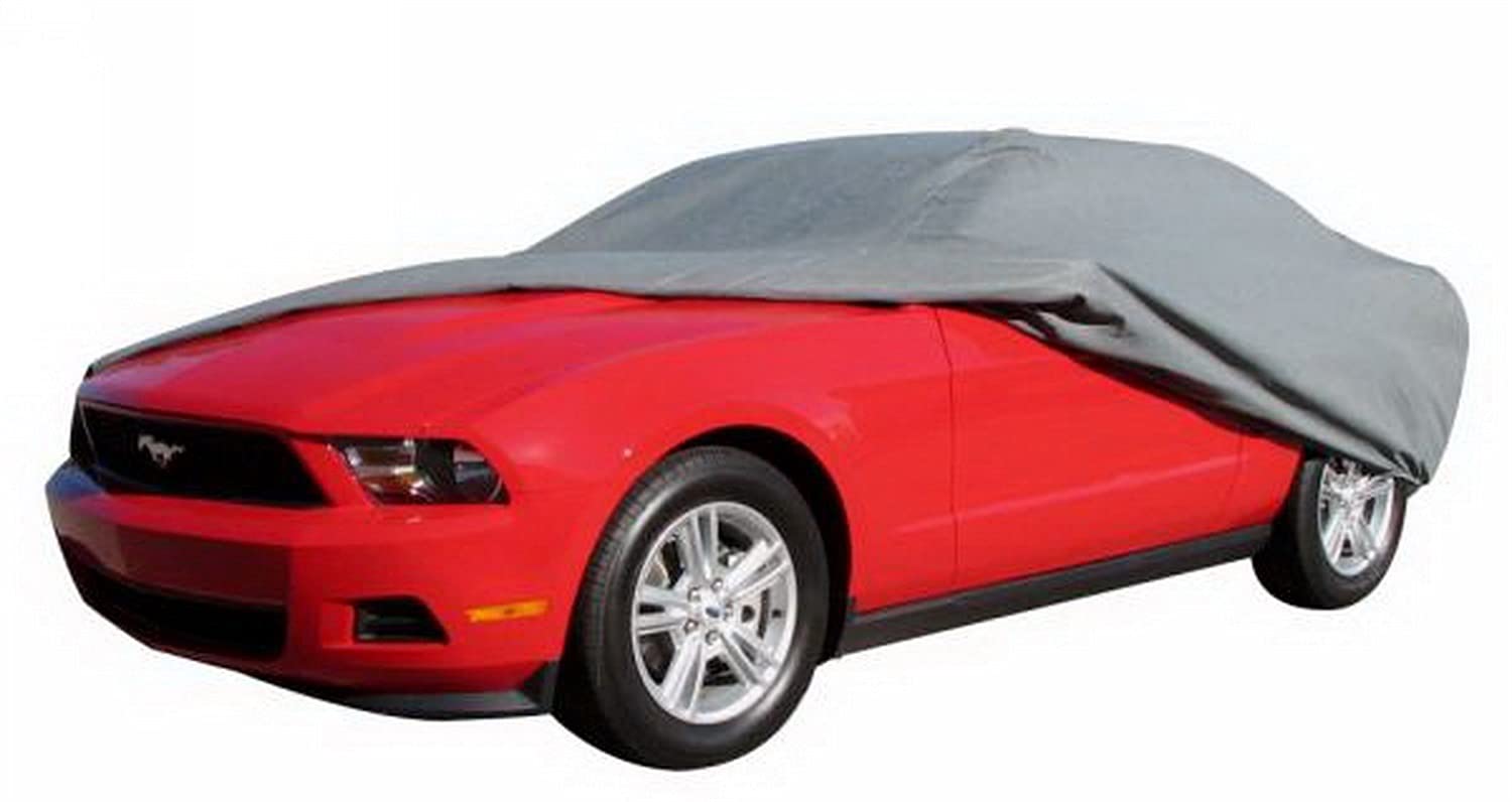 Rampage Products Easyfit Car Cover For 15' 1'' - 16' Vehicles | 4-Layer, Lock, Cable & Storage Bag, Polypropylene, Grey | 1304 |