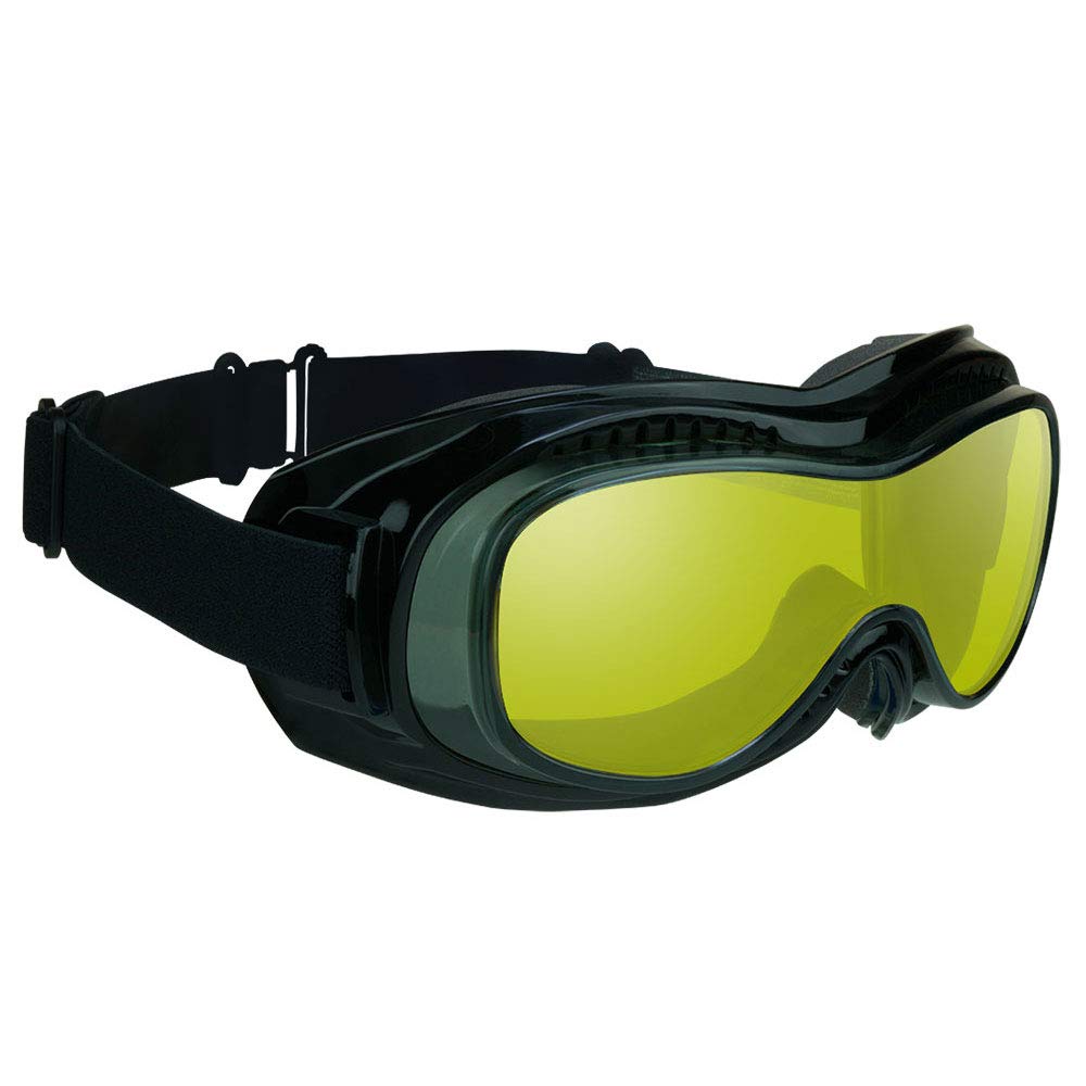 Bikershades Fit Over Goggles For Eye-Glasses Yellow Night Motorcycle Riding Cycling Skiing Sky Diving Indoor Outdoor Work