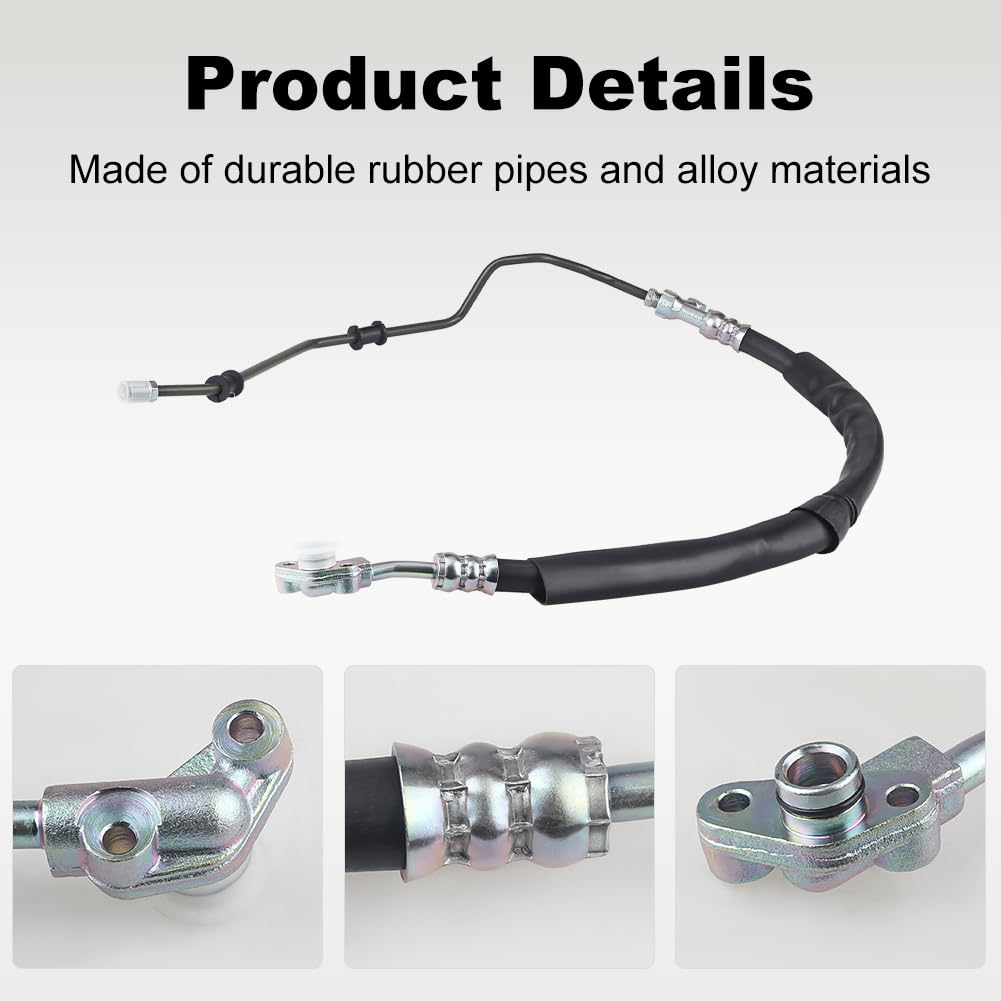 Wmphe Compatible With Power Steering Pressure Hose Assembly Acura Mdx V6 3.7L 2007 2008 2009, Replace Oem 53713-Stx-A01, 3401214