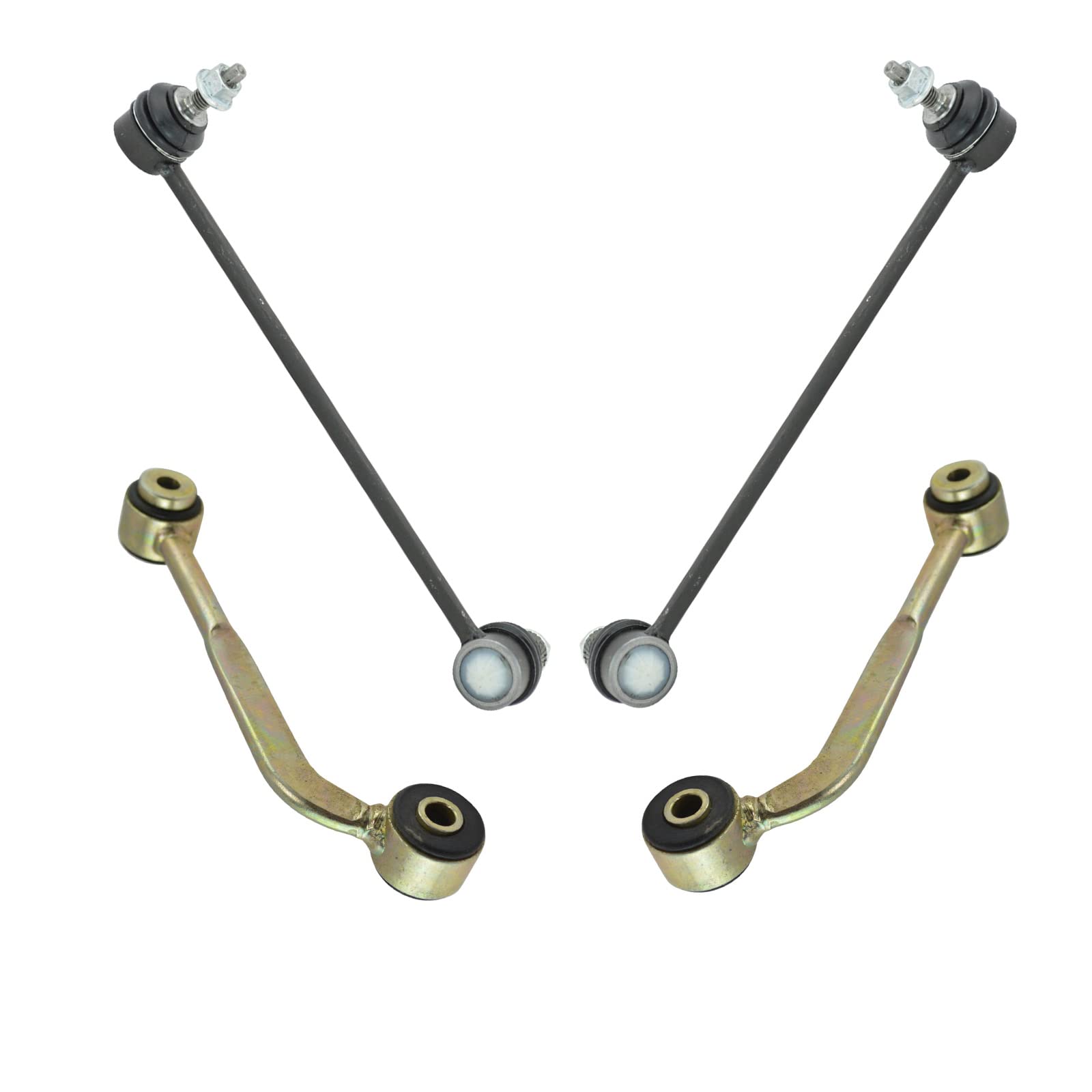 Trq Sway Bar Link Set Compatible With 2002-2009 Mercedes-Benz