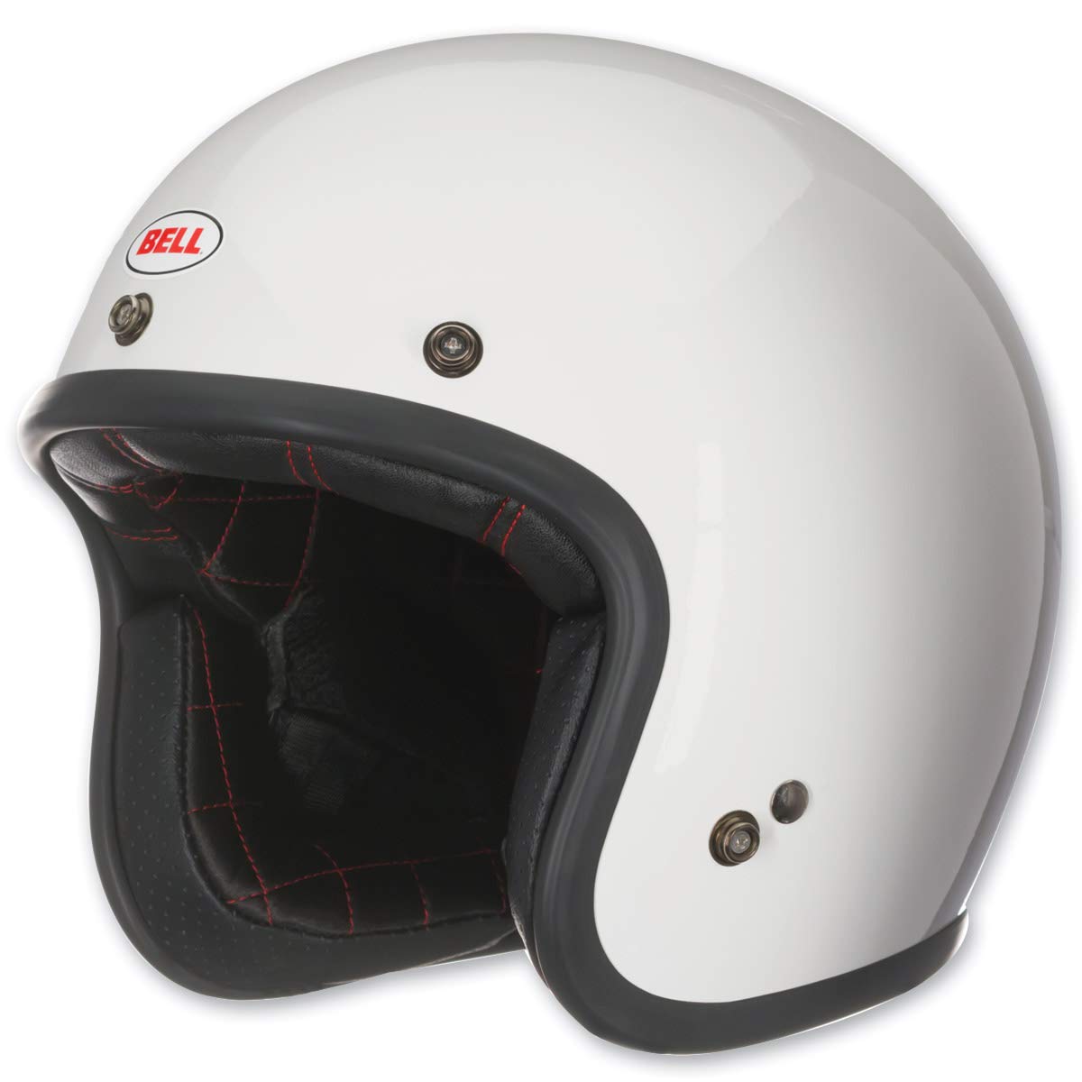 Bell Custom 500 Open-Face Motorcycle Helmet (Gloss Vintage White - Medium)