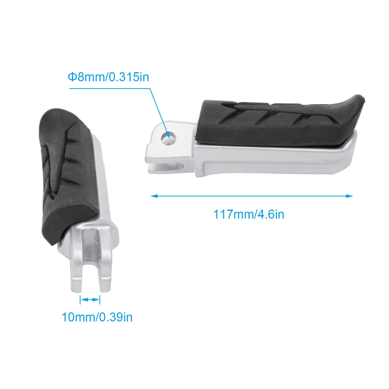 Minho Motorcycle Front Foot Pegs Footrest For Honda Msx125 Cbr600 Cb400 Fm/Fncbr 1000 Fp/Fr/Fs Cbr1000 Cb250 Xl125 Motorcycle Fo