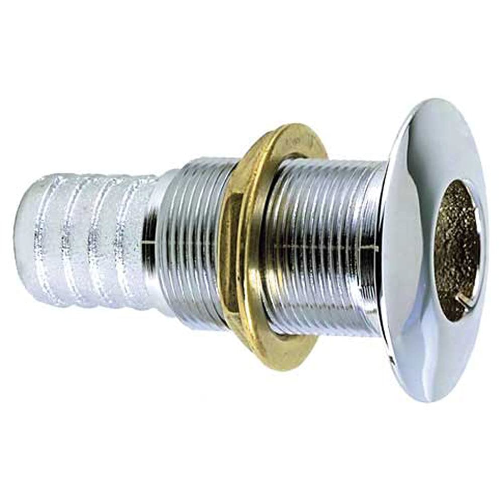Perko 0350006Dpc Chrome-Plated Thru-Hull Connection For Use With 1'' Hose