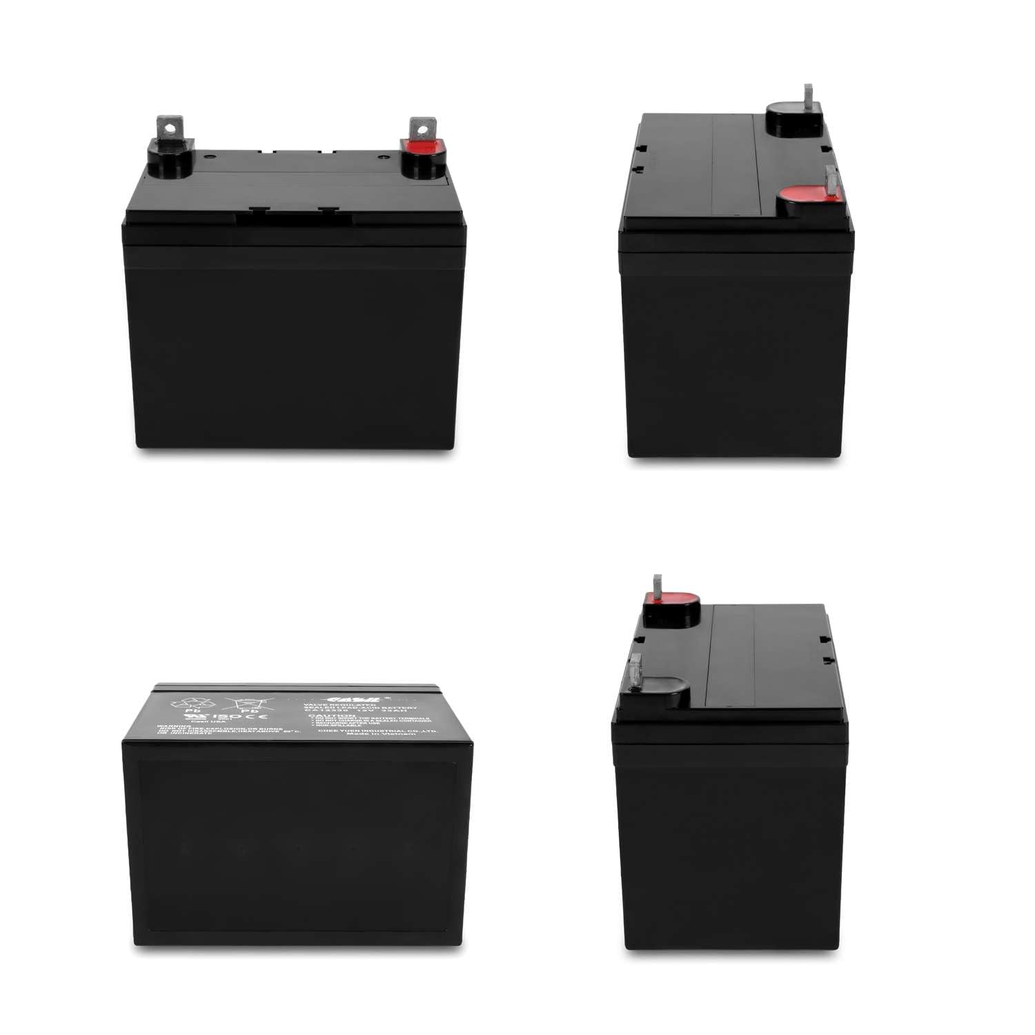 Casil 12V 33Ah Replacement Battery Compatible With John Deere, Craftsman, Husqvarna, Troy-Bilt, Huskee, Cub Cadet (2 Pack)