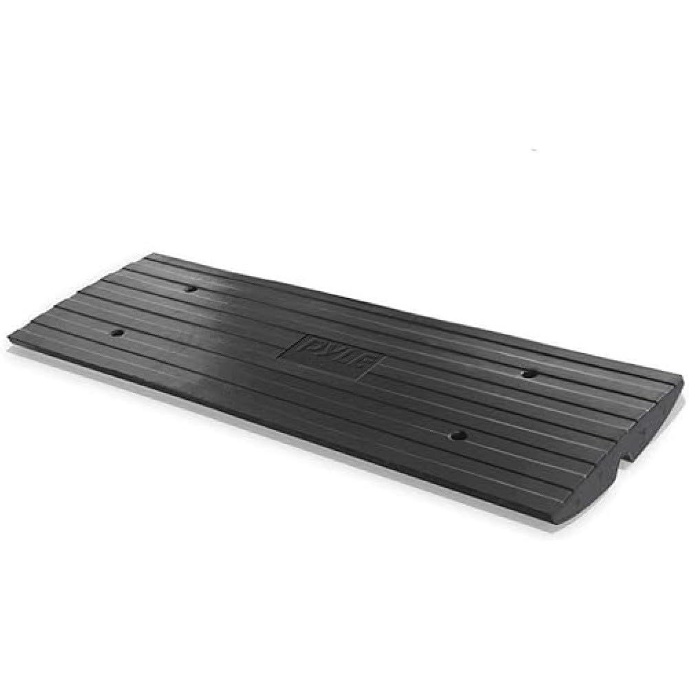 Pyle Car Driveway Curb Ramp - Heavy Duty Rubber Threshold Ramp - Also for Loading Dock, Garage, Sidewalk, Truck, Scooter, Bike, 