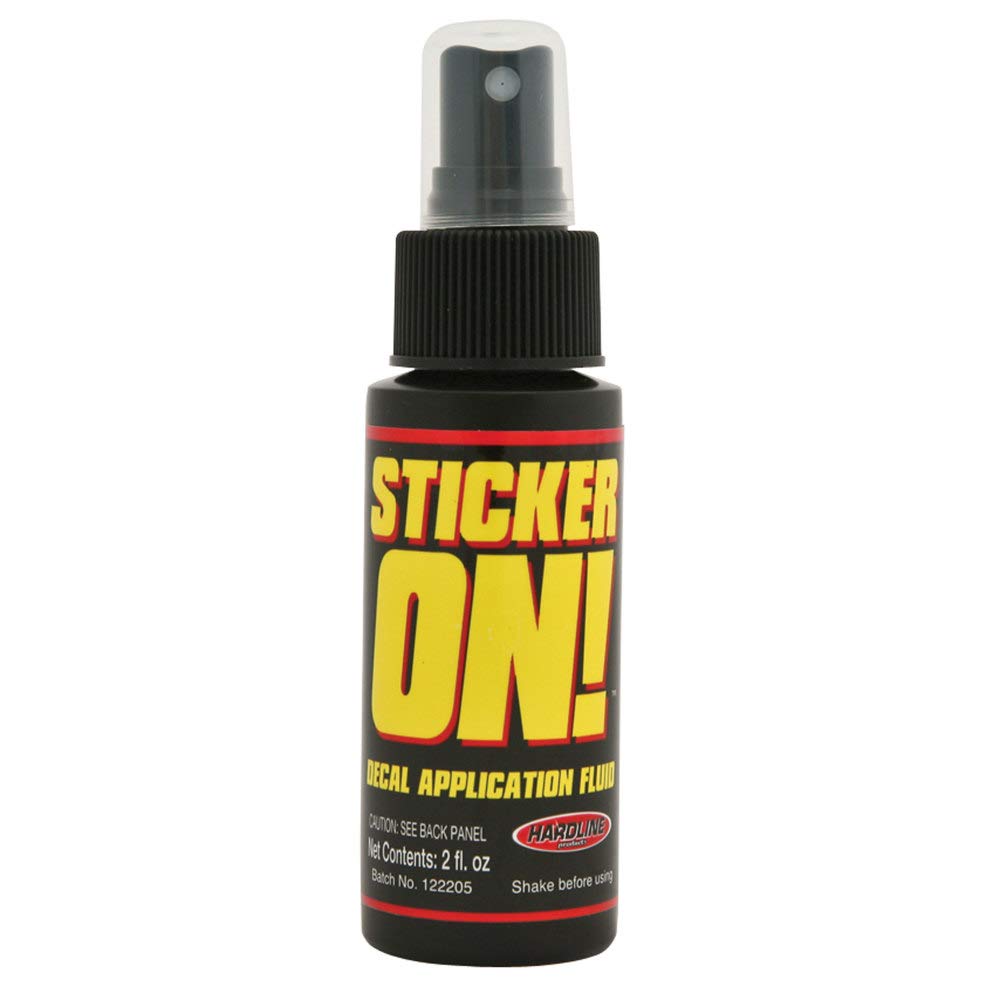 Hardline Products 964 Sticker-On! Decal Application Fluid, 2 Ounces , Black