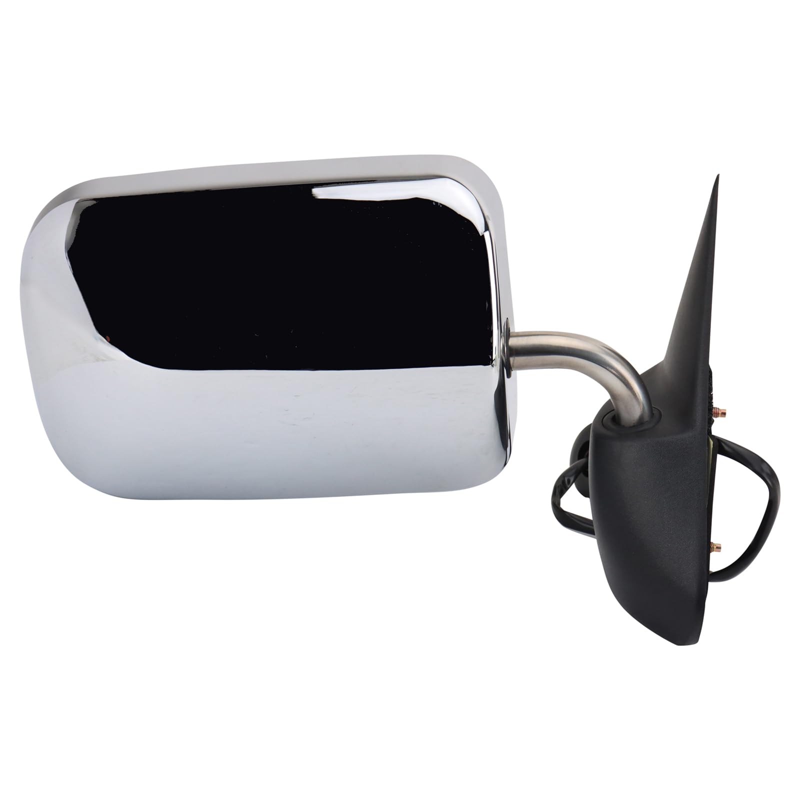 Trq Right Mirror Power With Chrome Cover - Passenger Side - Compatible With 1994-1997 Dodge Ram 1500, 2500, 3500 - Ch1321132