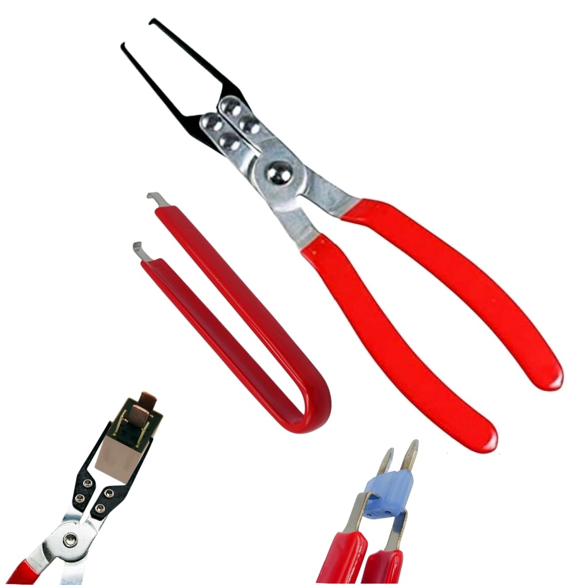 Lzlinyjlong Relay Puller Pliers Relay And Fuse Remover Tool, Automotive Relay Fmm Fuses Puller Tool, Car Vehicle Battery Terminal Wiper Remover