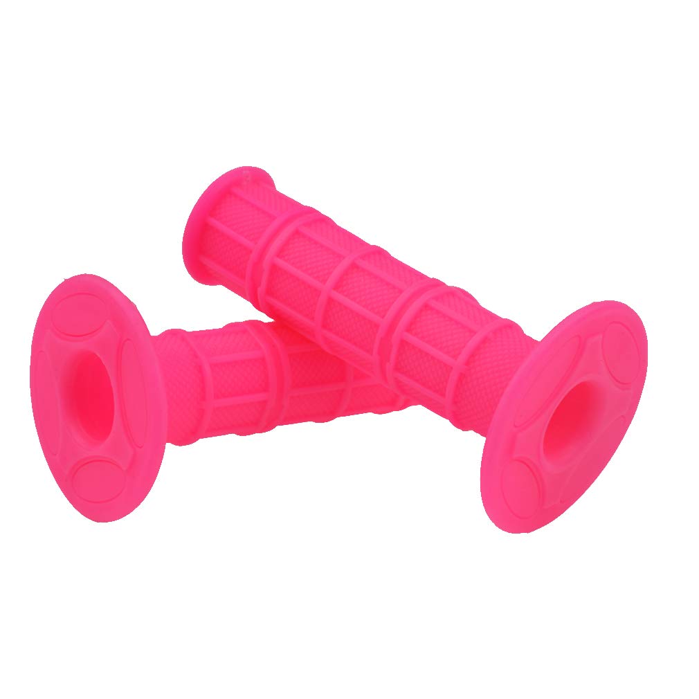 Hiaors Soft Rubber Handle Grips For Chinese Pit Dirt Motor Trail Bike Motorcycle 50Cc 70Cc 90Cc 110Cc 125Cc 140Cc 150Cc 160Cc Crf50 Xr50 Ssr Ycf Imr Atomik Thumpstar Bse Apollo Kayo Stomp Parts Pink