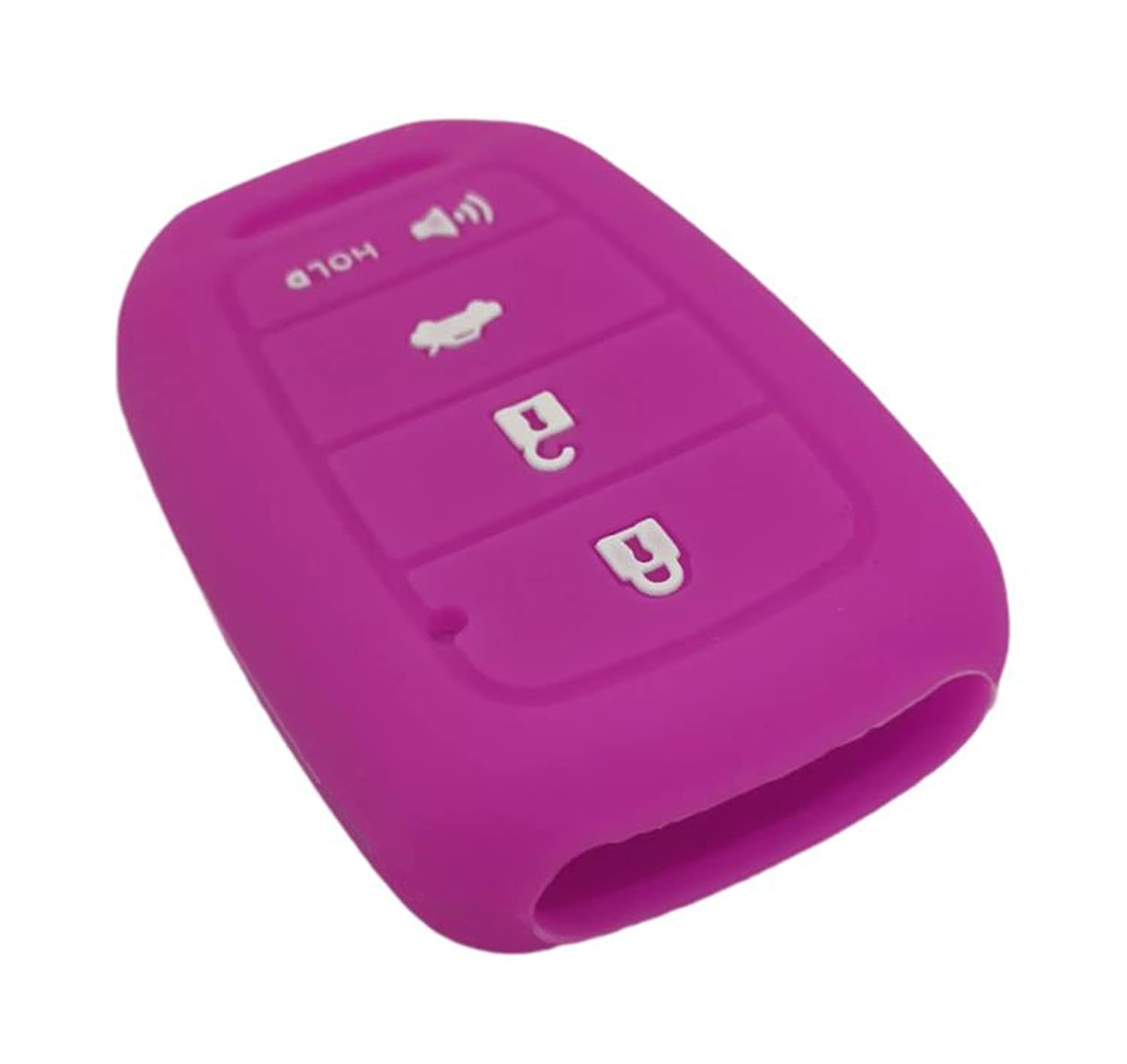 Reprotecting Silicone Rubber Key Fob Cover Compatible With 2013-2021 Honda Accord Cr-V Civic Crosstour Fit Mlbhlik6-1T Mlbhlik6-1Ta (Purple Purple)