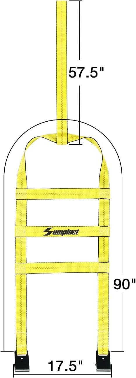 Tire Straps For A Car Trailer Tow Dolly Straps With Flat Hook 14''-19''Heavy Duty Tow Strap Utv Wheel Tie Down Strap For Hauling