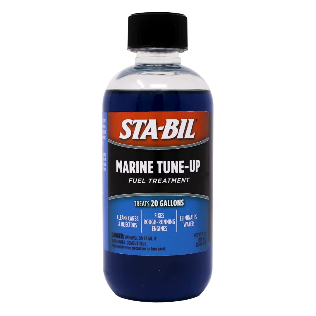 STA-BIL Marine Tune-Up Fuel Treatment - Cleans Carburetors and Injectors - Fixes Rough Running Engines - Eliminates Water - Trea