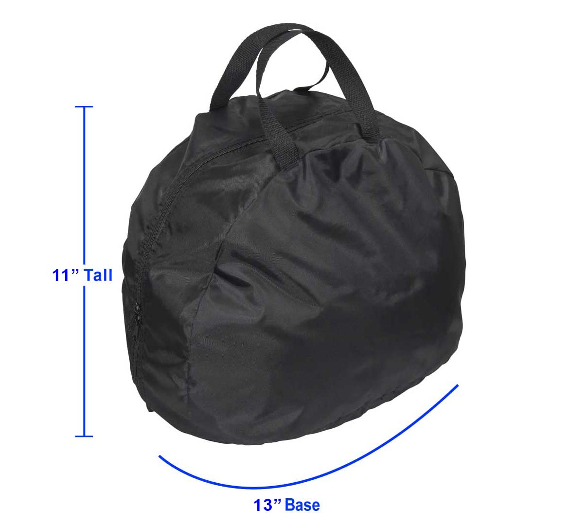 Raider Bcs-8B Deluxe Black Nylon Durable Motorcycle Mx Helmet Bag Medium